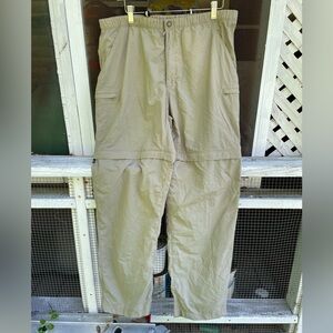 The North Face Women’s Tan Cargo Convertible Pants Shorts Hiking
